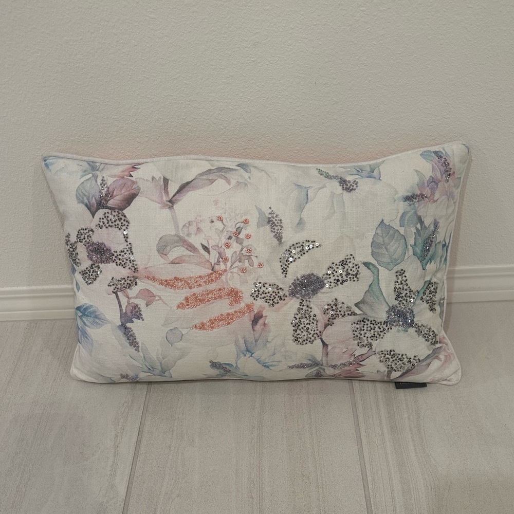 LACOURTE Pillow 100% Duck Feather’s  Pastel Floral